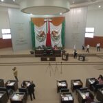 Sale del Congreso del Estado el diputado Alberto Lara, de Morena