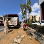 Atiende COMAPA Sur de manera oportuna fuga de agua en la Avenida Hidalgo