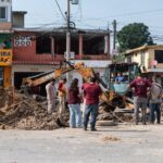 COMAPA SUR atiende oportunamente un hundimiento en la zona norte de Tampico