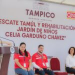 Entrega Mónica Villarreal Obras de Rehabilitación Educativa y Social en colonia Arenal