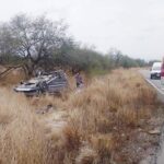 Secretario del Trabajo de Tamaulipas sufrió volcadura en carretera