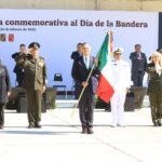 Preside gobernador Américo Villarreal ceremonia del Día de la Bandera