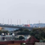 Colapsa puente de Tampico por ciclista atropellado