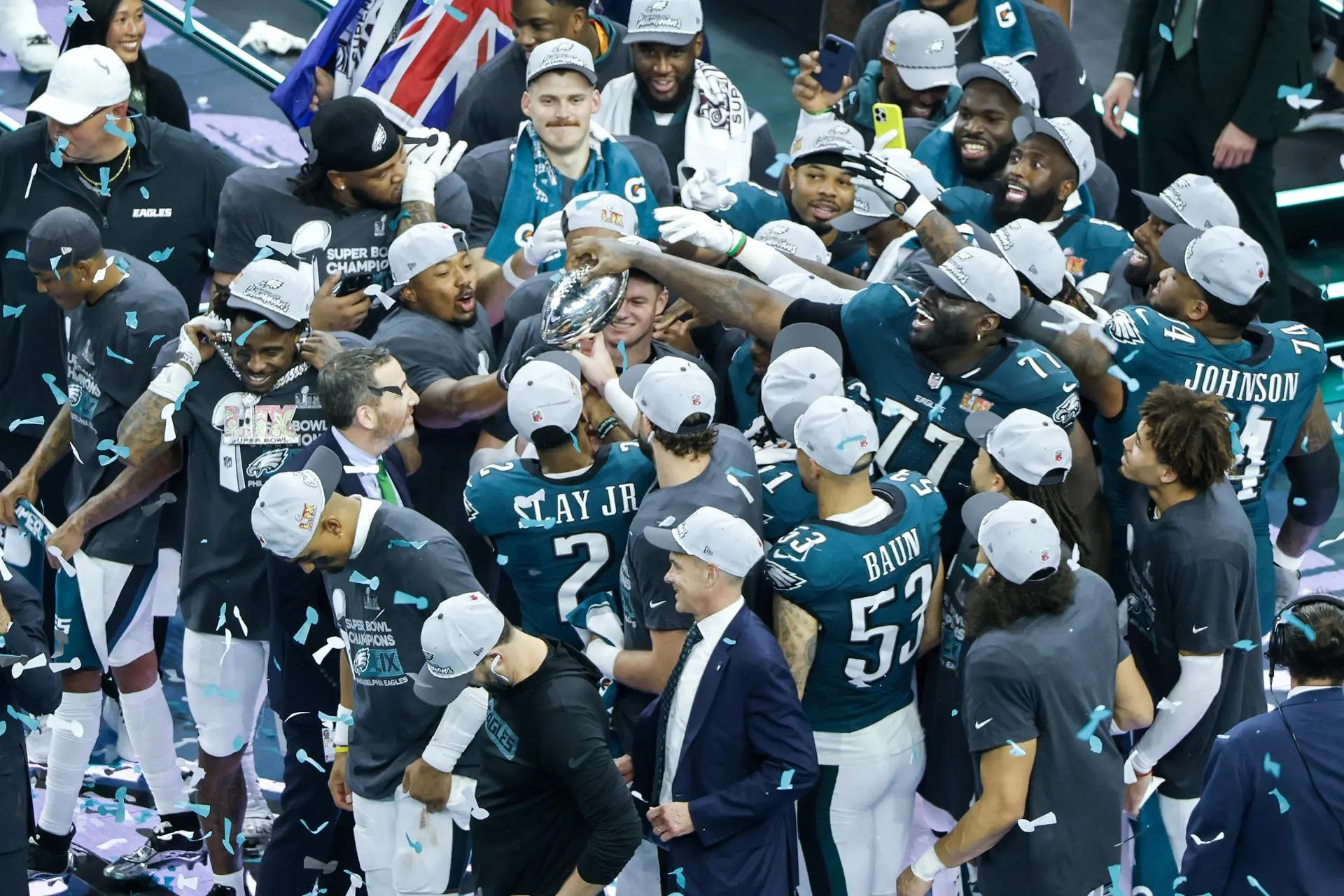 Eagles ganan su segundo Super Bowl y niegan tricampeonato a los Chiefs