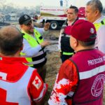 Activa Gobierno de Tamaulipas acciones protocolarias coordinadas para extinción de incendio