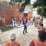 Refuerza COMAPA SUR pláticas de seguridad en el trabajo.