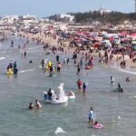 Impresionante playa Miramar, 114 mil turistas en jueves Santo