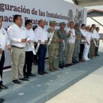 Inauguran gobernador y mandos militares, instalaciones de la Guardia Nacional en Tamaulipas