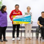 Atestigua María de Villarreal entrega de donativo de la campaña de redondeo de Oxxo en Tamaulipas