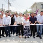 Cumple Mónica Villarreal a colonos de Tierra Alta con pavimentación tras décadas de abandono