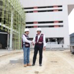 Constatan Américo Villarreal y Martí Batres obra del nuevo hospital del ISSSTE en Tampico