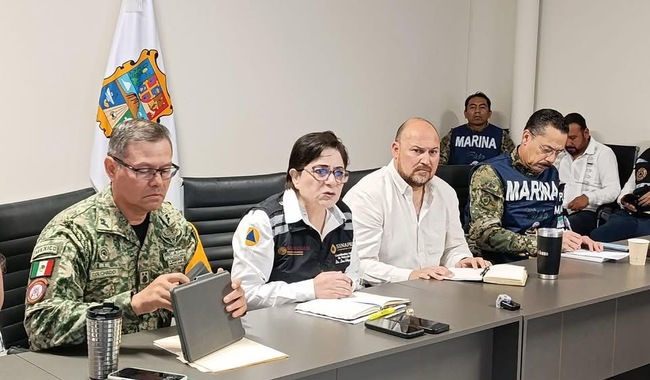 Autoridades de los tres órdenes de Gobierno dan a conocer las acciones de recuperación en Reynosa, Tamaulipas tras las intensas lluvias