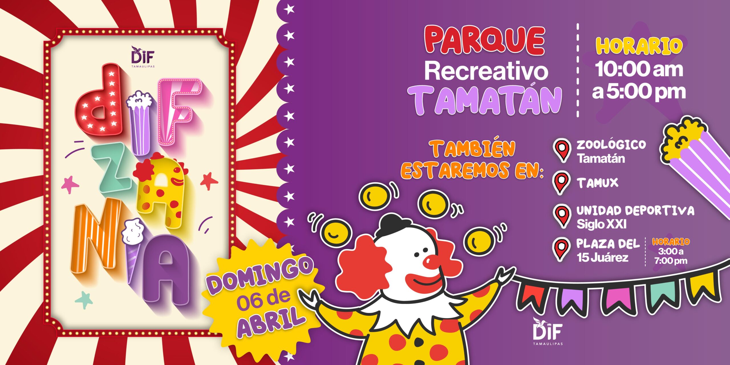 Invita DIF Tamaulipas a la tercera edición de DIFzania