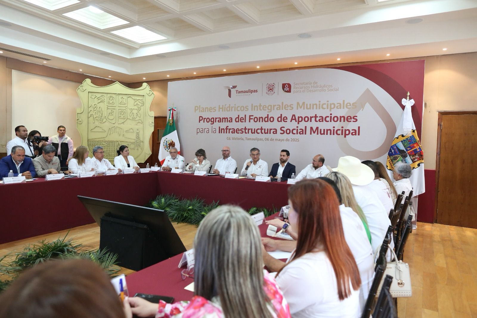 Impulsa Américo Villarreal proyectos municipales de infraestructura hídrica