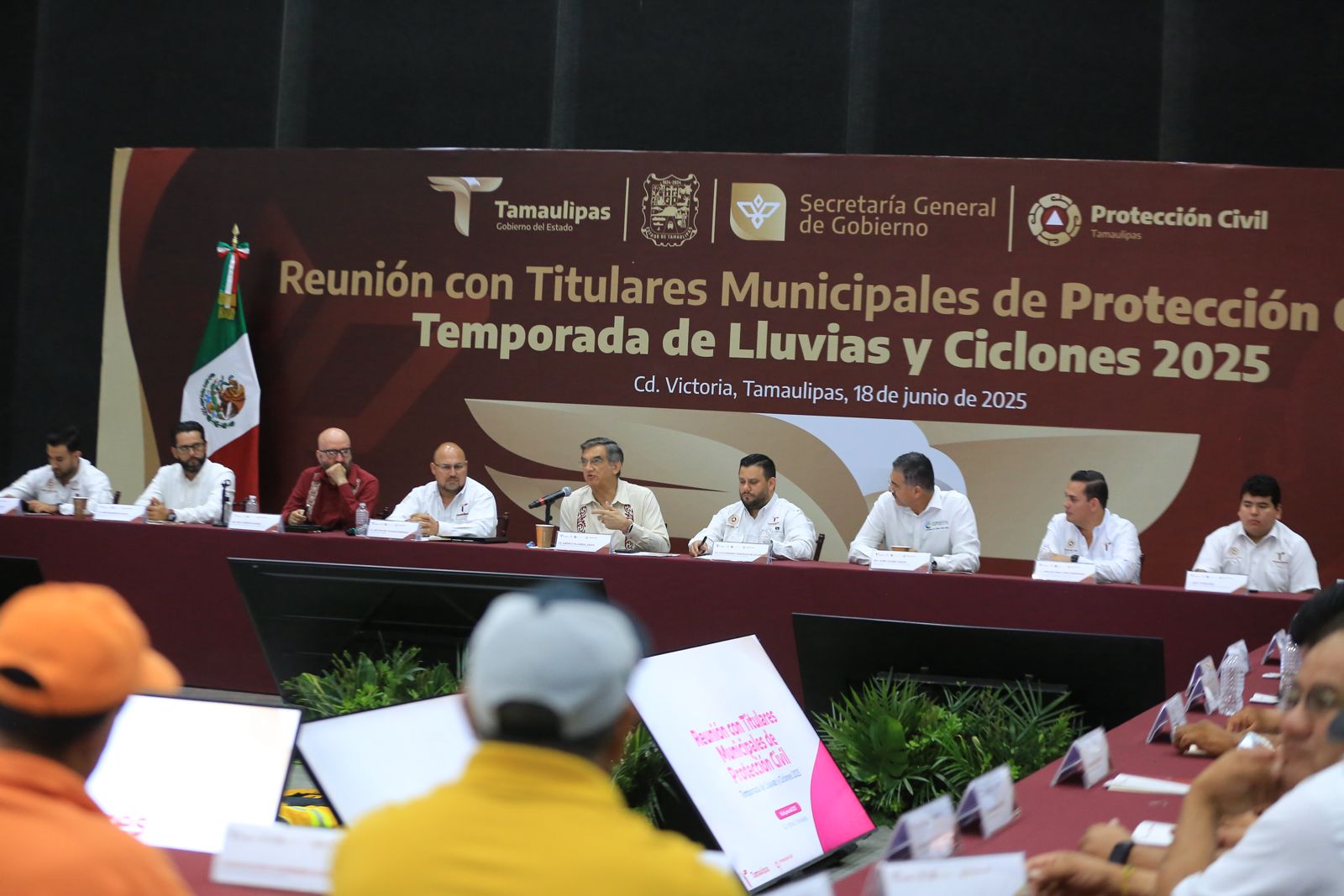 Convoca Américo a fortalecer acciones preventivas ante la temporada de lluvias y ciclones