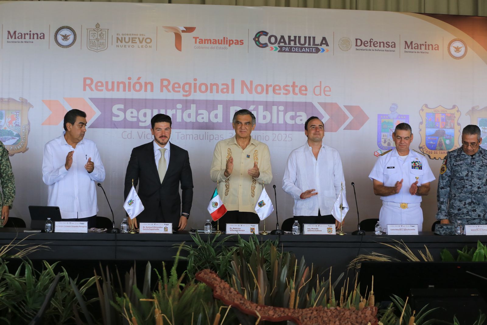 Acuerdan Tamaulipas, Nuevo León y Coahuila reforzar seguridad fronteriza e interestatal