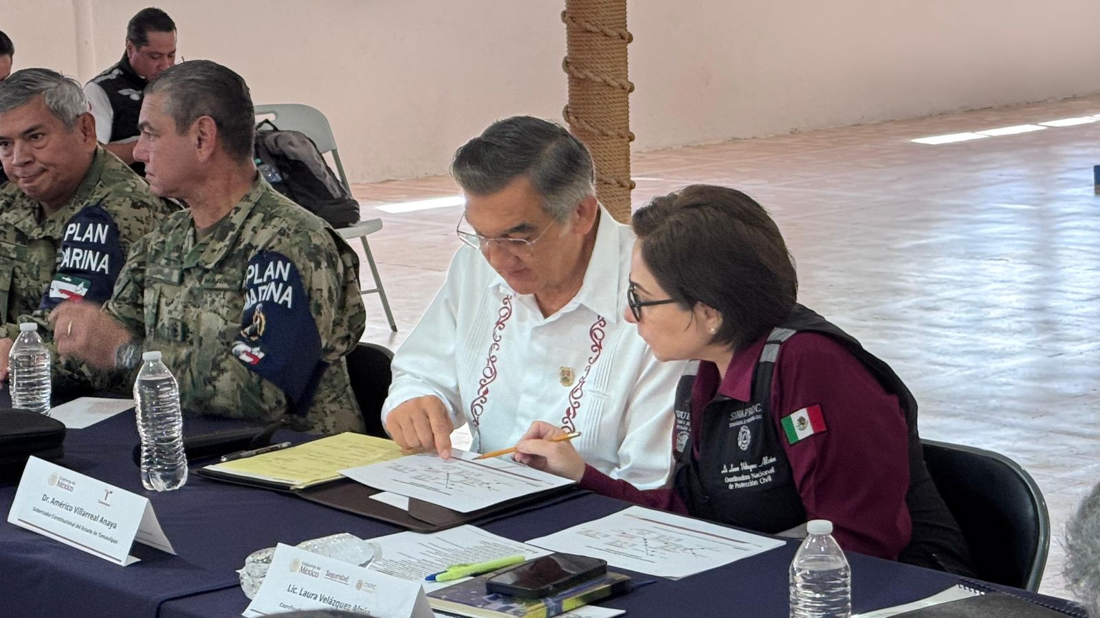 Reconoce la coordinadora nacional de PC el trabajo de prevención encabezado por gobernador en Tamaulipas