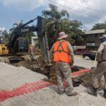 Continúa reconfiguración de colector sanitario en el norte de Tampico