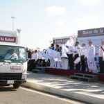 Da Américo banderazo histórico a las Rutas de la Salud en Tamaulipas; garantizan abasto de medicamentos