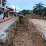 Progresa quinta etapa de reconfiguración de colector sanitario en importante sector de Tampico