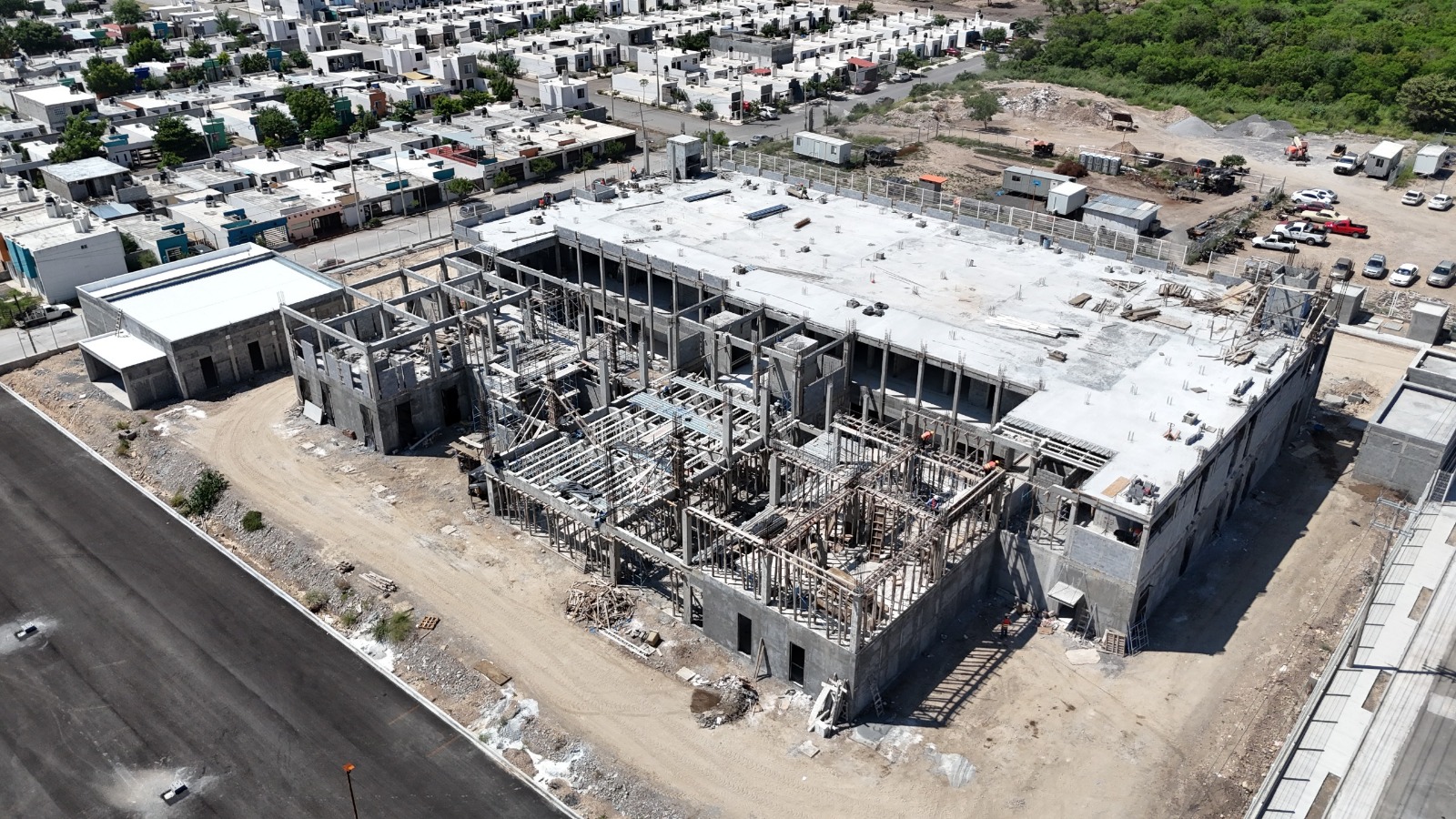 Avanzan obras complementarias de la primera etapa en la Ciudad Judicial