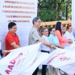 Erasmo González arranca 3 obras más de pavimentación con concreto hidráulico
