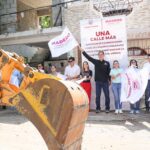 Erasmo González inicia más obras de pavimentación en la Obrera y Arboledas