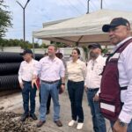 COMAPA SUR constata avances en obras hidráulicas de Tampico junto a la alcaldesa Mónica Villarreal y el secretario Raúl Quiroga