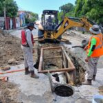 Inician los trabajos de rehabilitación de colector colapsado en la colonia Tancol