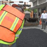 Intensifican bacheo en zona centro de Victoria.
