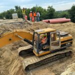 Trabajan en la rehabilitación del emisor pluvial que protege a las colonias Cascajal y Nacional: COMAPA.