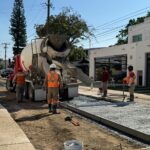 COMAPA SUR repone pavimento tras rehabilitar red sanitaria en la colonia Unidad Nacional