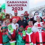 Tradicional caravana navideña del SUTSHA llevan alegría en la ciudad