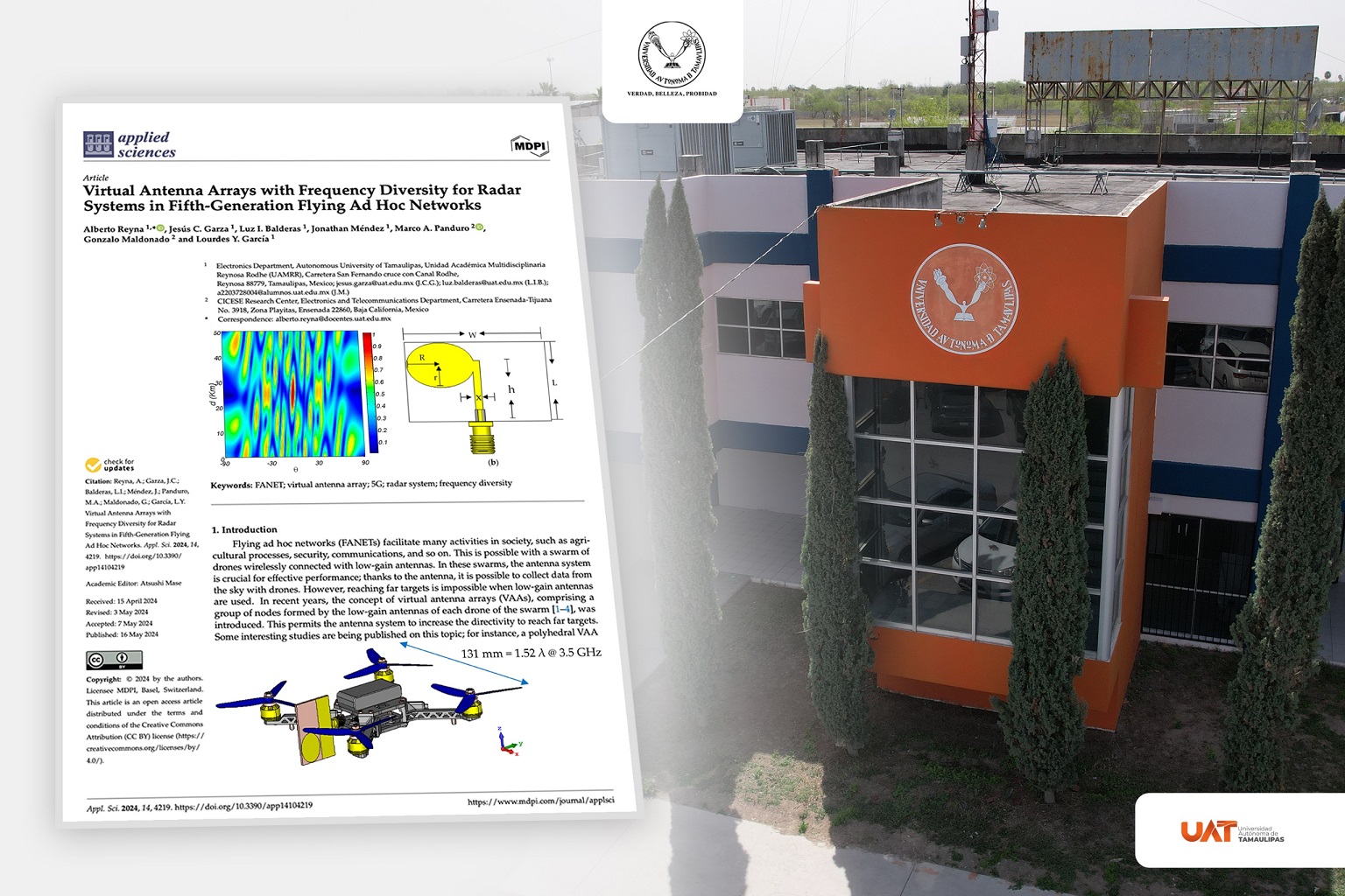 Investigadores de la UAT desarrollan sistema de monitoreo con drones para el sector agrícola
