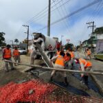 Avanza COMAPA SUR en la reposición de pavimento tras obras hidrosanitarias