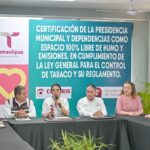 Gobierno de Tampico consolida política de salud pública con certificación de seis espacios libres de humo