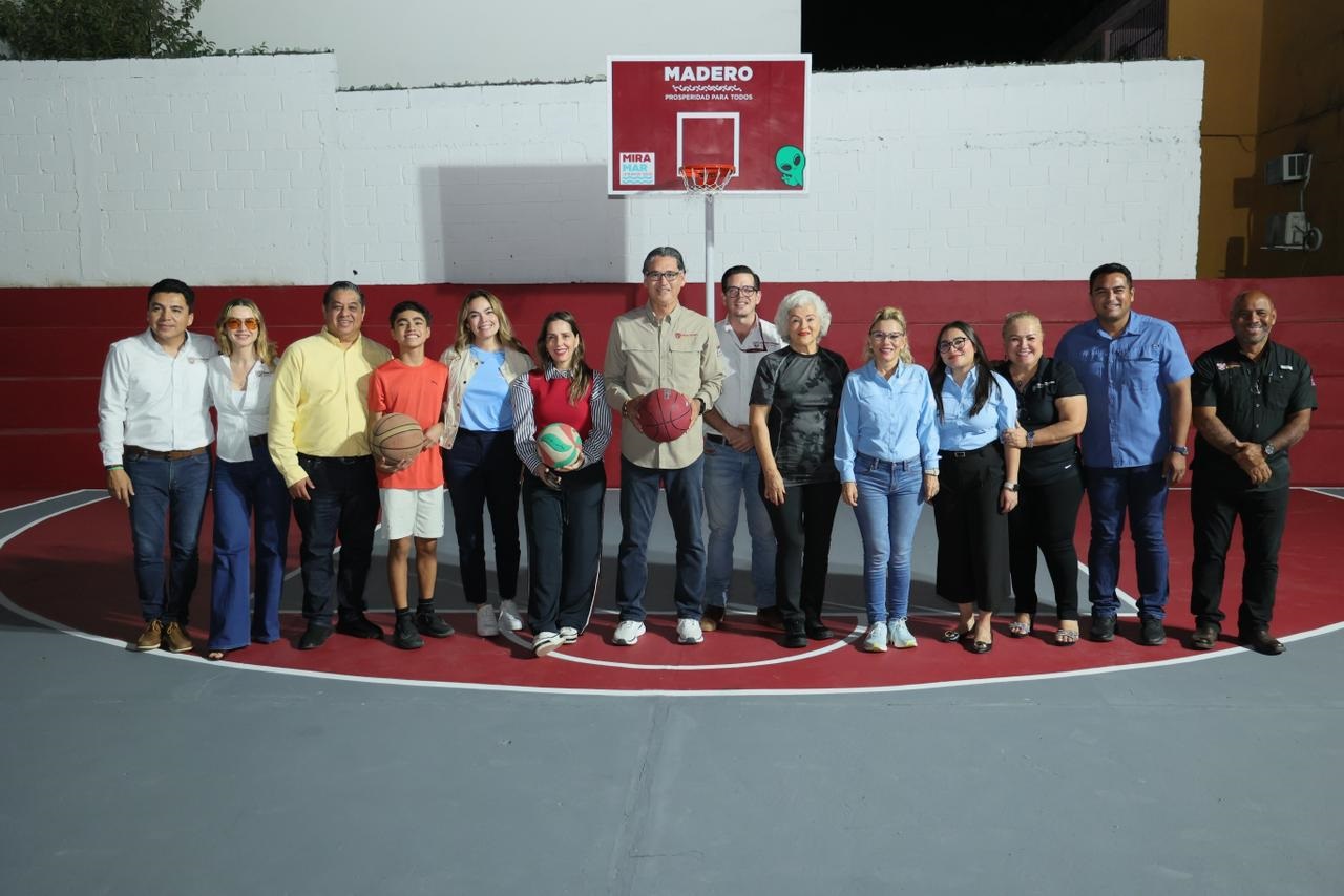 Erasmo González pone en función otra cancha multifuncional