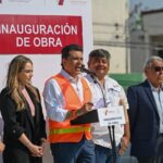 Rehabilitan pavimentación de la calle 27 Lauro Rendón.