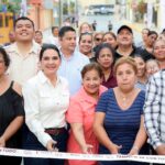 Atiende Mónica Villarreal rezago de más de 40 años con pavimentación en La Arboleda