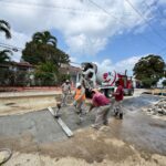 Avanza reposición de pavimento tras trabajos sanitarios en la colonia Lázaro Cárdenas: COMAPA