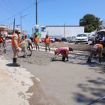 Avanza COMAPA Sur en la reposición de pavimento tras obras hidrosanitarias