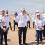 Constatan Américo y titular de la Sedatu obras de urbanización en el Puerto del Norte en Matamoros