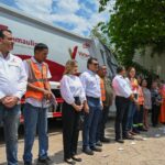 Entrega Lalo Gattás nueva unidad de recolección de basura y anuncia adquisición de dos más.