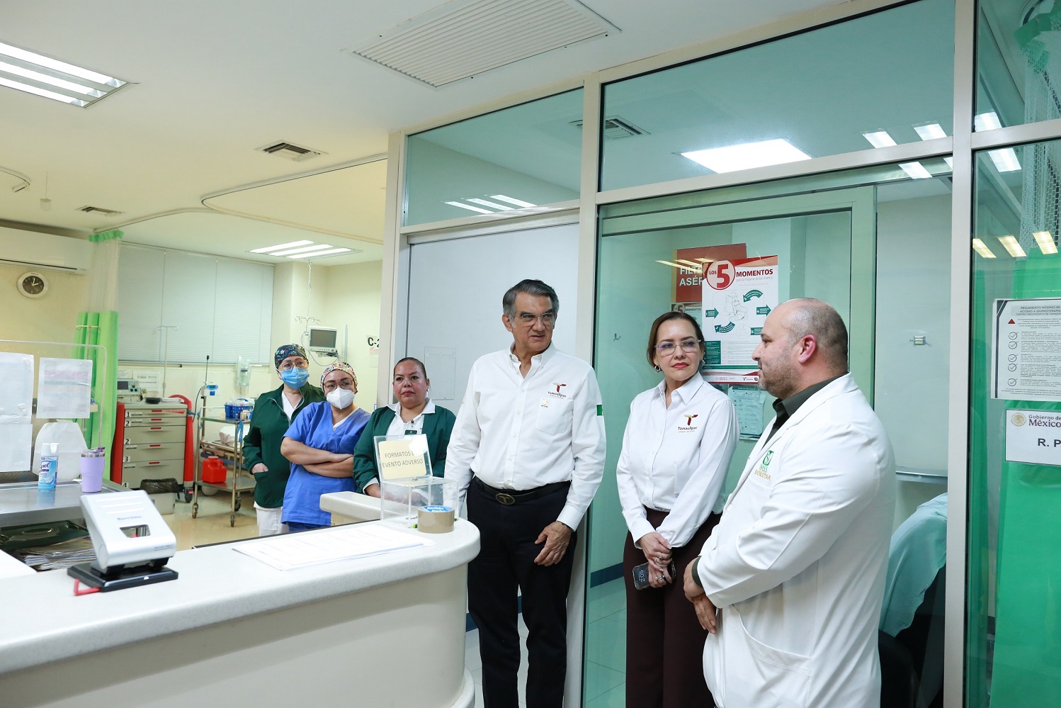 Supervisa Américo modernización del Centro Oncológico de Tamaulipas