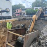 Presenta avance obra de rehabilitación de socavón en la zona de El Golfo