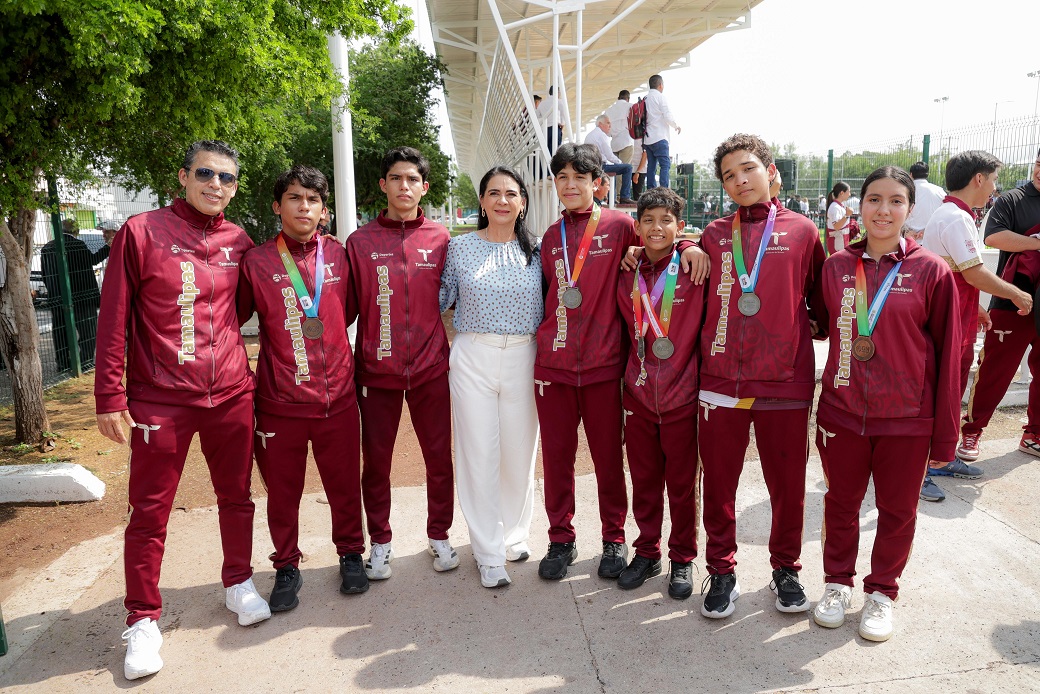 Mónica Villarreal reconoce el triunfo de Tampico quien se lleva 94 medallas de las 186 que se ganaron los atletas Tamulipecos