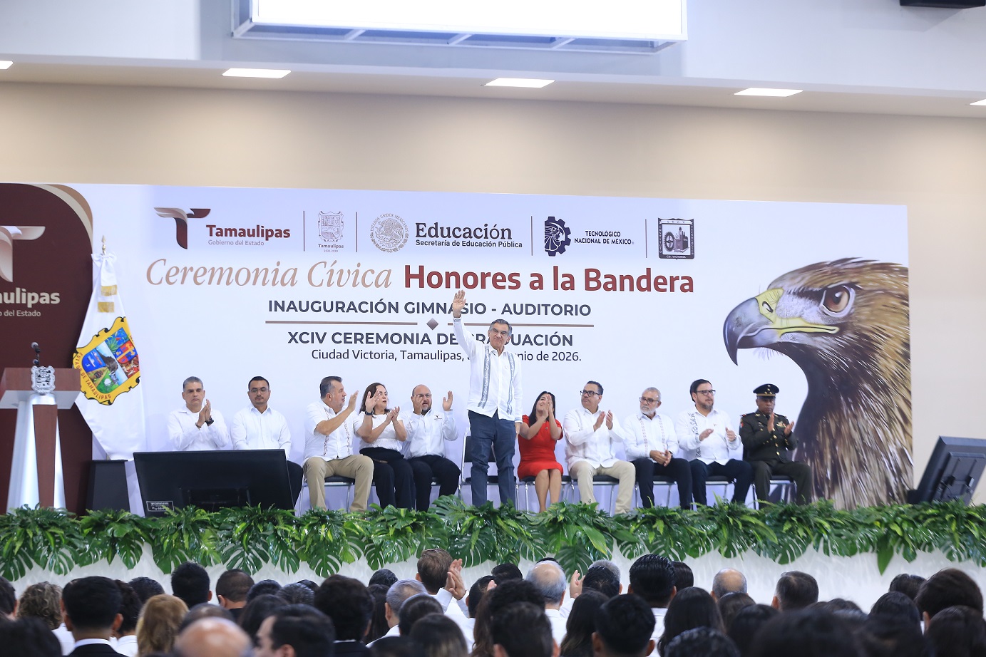 Entrega Américo gimnasio-auditorio al Tec Victoria; inversión fue de 84 mdp