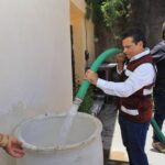 Encabeza alcalde Gattás operativo emergente de abasto de agua en Victoria.