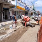 COMAPA SUR repara colector en la zona centro de Tampico