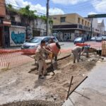 Avanza COMAPA Sur con la reposición de pavimentos tras obras hidráulicas